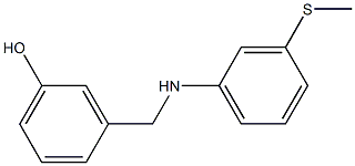 3-({[3-(methylsulfanyl)phenyl]amino}methyl)phenol Struktur