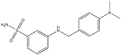 3-({[4-(dimethylamino)phenyl]methyl}amino)benzene-1-sulfonamide Struktur