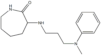 3-({3-[methyl(phenyl)amino]propyl}amino)azepan-2-one Struktur