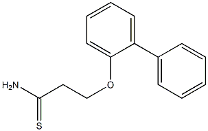 3-(1,1'-biphenyl-2-yloxy)propanethioamide Struktur