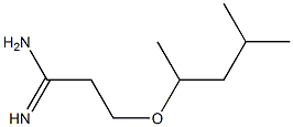 3-(1,3-dimethylbutoxy)propanimidamide Struktur