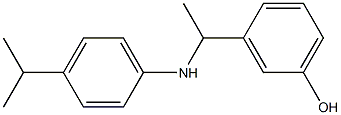 3-(1-{[4-(propan-2-yl)phenyl]amino}ethyl)phenol Struktur