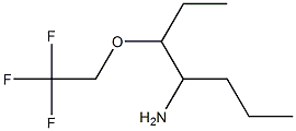 3-(2,2,2-trifluoroethoxy)heptan-4-amine Struktur