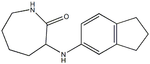 3-(2,3-dihydro-1H-inden-5-ylamino)azepan-2-one Struktur