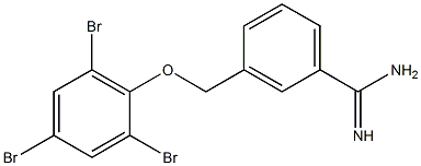 3-(2,4,6-tribromophenoxymethyl)benzene-1-carboximidamide Struktur