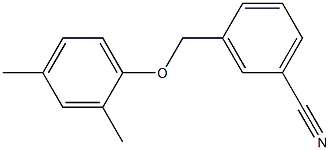 3-(2,4-dimethylphenoxymethyl)benzonitrile Struktur