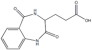 3-(2,5-dioxo-2,3,4,5-tetrahydro-1H-1,4-benzodiazepin-3-yl)propanoic acid Struktur