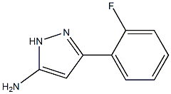 3-(2-fluorophenyl)-1H-pyrazol-5-amine Struktur