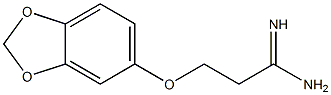 3-(2H-1,3-benzodioxol-5-yloxy)propanimidamide Struktur