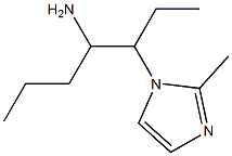 3-(2-methyl-1H-imidazol-1-yl)heptan-4-amine Struktur