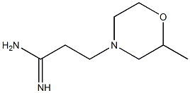 3-(2-methylmorpholin-4-yl)propanimidamide Struktur