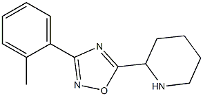 3-(2-methylphenyl)-5-(piperidin-2-yl)-1,2,4-oxadiazole Struktur