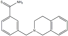 3-(3,4-dihydroisoquinolin-2(1H)-ylmethyl)benzenecarbothioamide Struktur