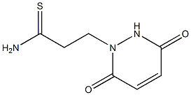 3-(3,6-dioxo-3,6-dihydropyridazin-1(2H)-yl)propanethioamide Struktur