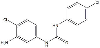 3-(3-amino-4-chlorophenyl)-1-(4-chlorophenyl)urea Struktur