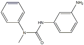 3-(3-aminophenyl)-1-methyl-1-phenylurea Struktur