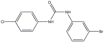 3-(3-bromophenyl)-1-(4-chlorophenyl)urea Struktur