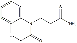 3-(3-oxo-2,3-dihydro-4H-1,4-benzoxazin-4-yl)propanethioamide Struktur