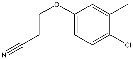 3-(4-chloro-3-methylphenoxy)propanenitrile Struktur