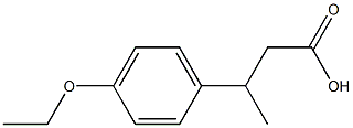 3-(4-ethoxyphenyl)butanoic acid Struktur