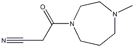 3-(4-methyl-1,4-diazepan-1-yl)-3-oxopropanenitrile Struktur