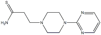 3-(4-pyrimidin-2-ylpiperazin-1-yl)propanethioamide Struktur