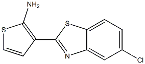 3-(5-chloro-1,3-benzothiazol-2-yl)thiophen-2-amine Struktur