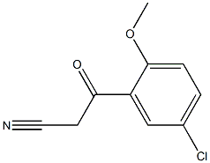 3-(5-chloro-2-methoxyphenyl)-3-oxopropanenitrile Struktur