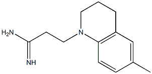 3-(6-methyl-3,4-dihydroquinolin-1(2H)-yl)propanimidamide Struktur