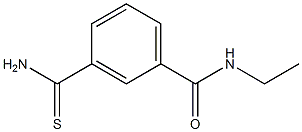 3-(aminocarbonothioyl)-N-ethylbenzamide Struktur