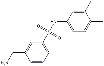 3-(aminomethyl)-N-(3,4-dimethylphenyl)benzenesulfonamide Struktur