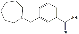 3-(azepan-1-ylmethyl)benzenecarboximidamide Struktur