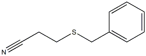 3-(benzylsulfanyl)propanenitrile Struktur