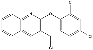 3-(chloromethyl)-2-(2,4-dichlorophenoxy)quinoline Struktur