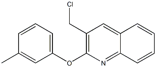 3-(chloromethyl)-2-(3-methylphenoxy)quinoline Struktur