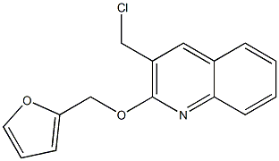 3-(chloromethyl)-2-(furan-2-ylmethoxy)quinoline Struktur