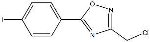 3-(chloromethyl)-5-(4-iodophenyl)-1,2,4-oxadiazole Struktur