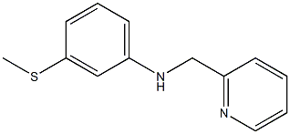 3-(methylsulfanyl)-N-(pyridin-2-ylmethyl)aniline Struktur