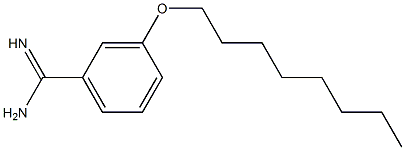 3-(octyloxy)benzene-1-carboximidamide Struktur