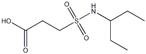 3-(pentan-3-ylsulfamoyl)propanoic acid Struktur