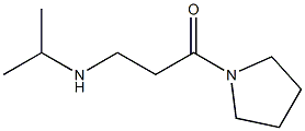 3-(propan-2-ylamino)-1-(pyrrolidin-1-yl)propan-1-one Struktur