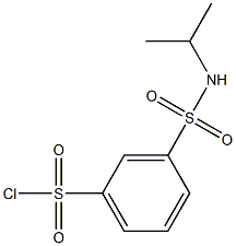 3-(propan-2-ylsulfamoyl)benzene-1-sulfonyl chloride Struktur