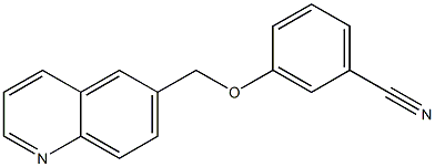 3-(quinolin-6-ylmethoxy)benzonitrile Struktur