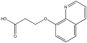 3-(quinolin-8-yloxy)propanoic acid Struktur