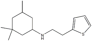 3,3,5-trimethyl-N-[2-(thiophen-2-yl)ethyl]cyclohexan-1-amine Struktur