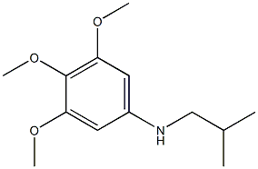 3,4,5-trimethoxy-N-(2-methylpropyl)aniline Struktur