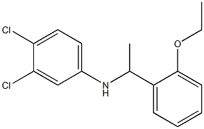 3,4-dichloro-N-[1-(2-ethoxyphenyl)ethyl]aniline Struktur