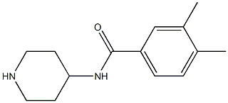 3,4-dimethyl-N-(piperidin-4-yl)benzamide Struktur