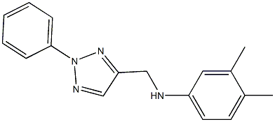 3,4-dimethyl-N-[(2-phenyl-2H-1,2,3-triazol-4-yl)methyl]aniline Struktur