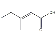 3,4-dimethylpent-2-enoic acid Struktur